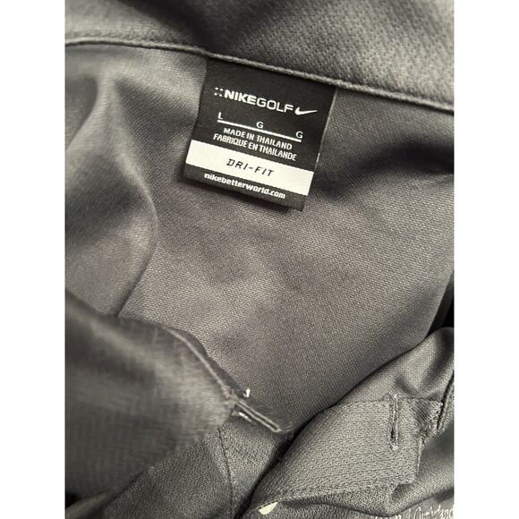 Nike Golf Men's Large Dri Fit Short‎ Sleeve Gray Polo-with Cumberland Group Logo - Picture 6 of 6